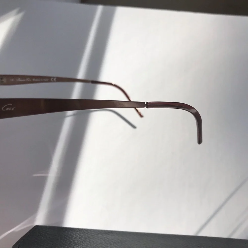 Kenneth Cole KC544 J78 Bronze Rectangle Eyeglass Frames Italy
